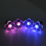 1 Pair Led Christmas Plum Flower Ear Studs