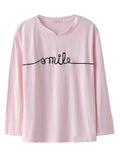 ''Smile" Printed T-shirt