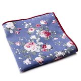 1 Pc Men Floral Cotton Pocket Square Handkerchief Wedding Hanky Suit Accessories