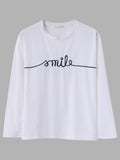 ''Smile" Printed T-shirt