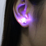 1 Pair Led Christmas Plum Flower Ear Studs