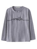 ''Smile" Printed T-shirt