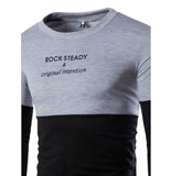 ' ROCK STEADY' Printed Contrast Color Swearshirts
